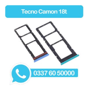 Tecno Camon 18t Sim Tray Green - Sim tray Replacement for Camon 18t - Tecno Camon 18t