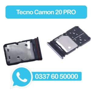 Tecno Camon 20 Pro Sim Tray Black - Sim tray Replacement for Tecno Camon 20 Pro - Tecno Camon 20 Pro