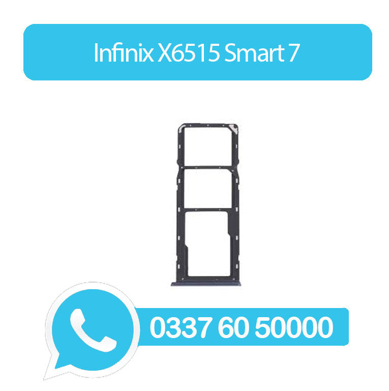 Infinix X6515 Smart 7 Sim Tray Black