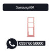 Samsung A04 Sim Tray Red