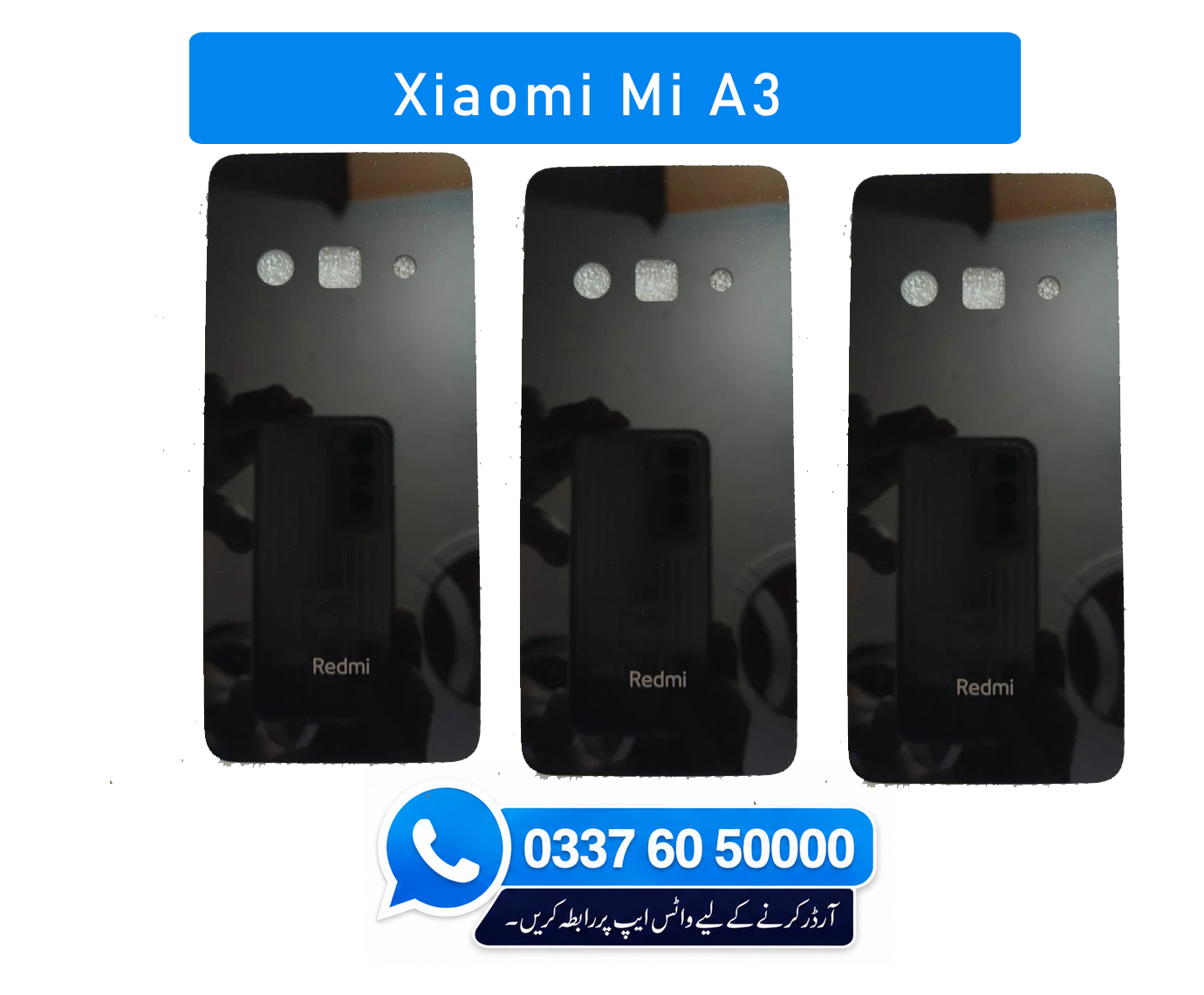 Xiaomi Mi A3 Back Glass - High Quality Xiaomi Mi A3 Back Glass 1 Xiaomi Mi A3 Back Glass - High Quality Xiaomi Mi A3 Back Glass
