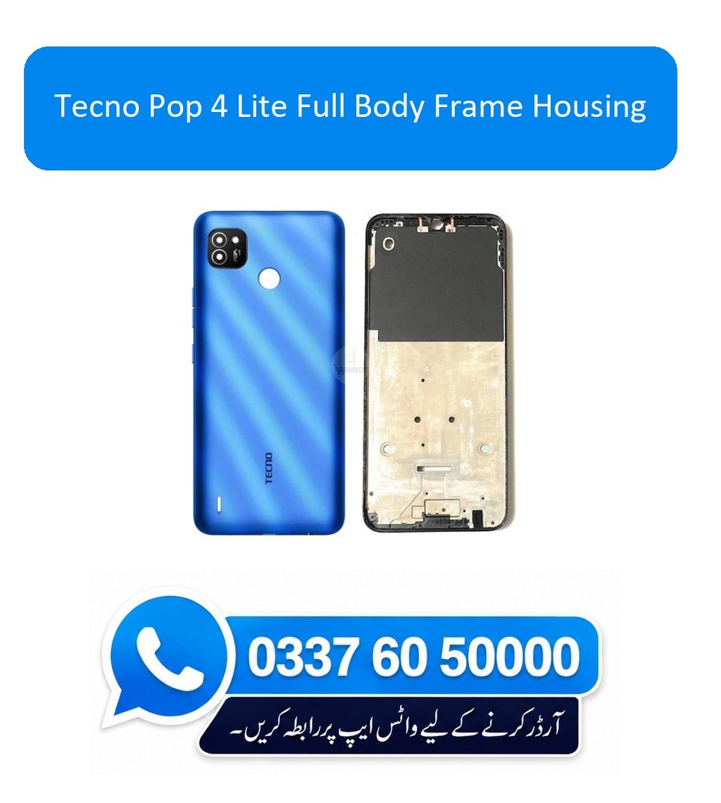 Tecno Pop 4 Lite Full Body Frame Housing Replacement