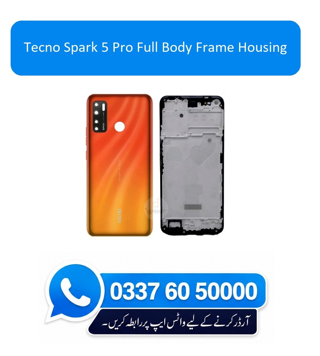 Tecno Spark 5 Pro Full Body Frame Housing Replacement